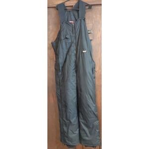 Vintage HJC Racing Snow Pants Mens XL Bibs Snowmobile Black Overalls Insulated
